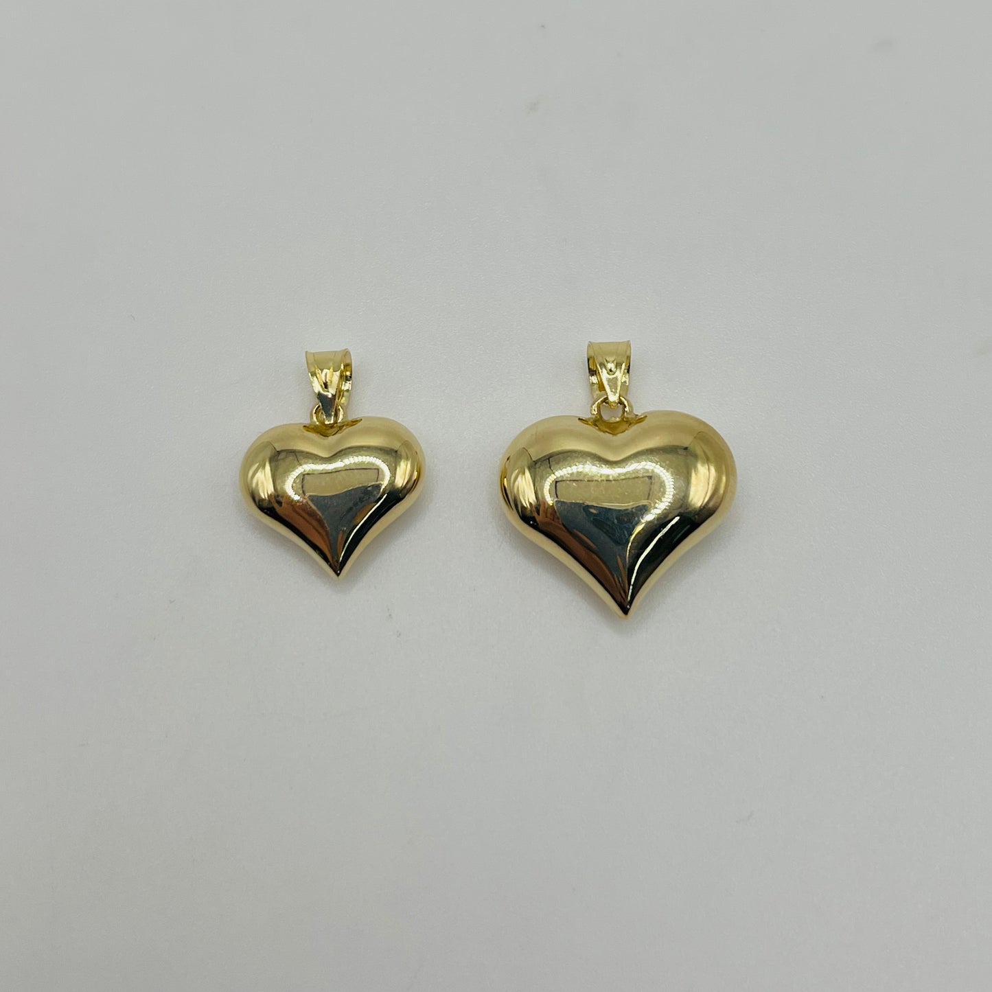14k Gold Bubble Heart Pendant (M)