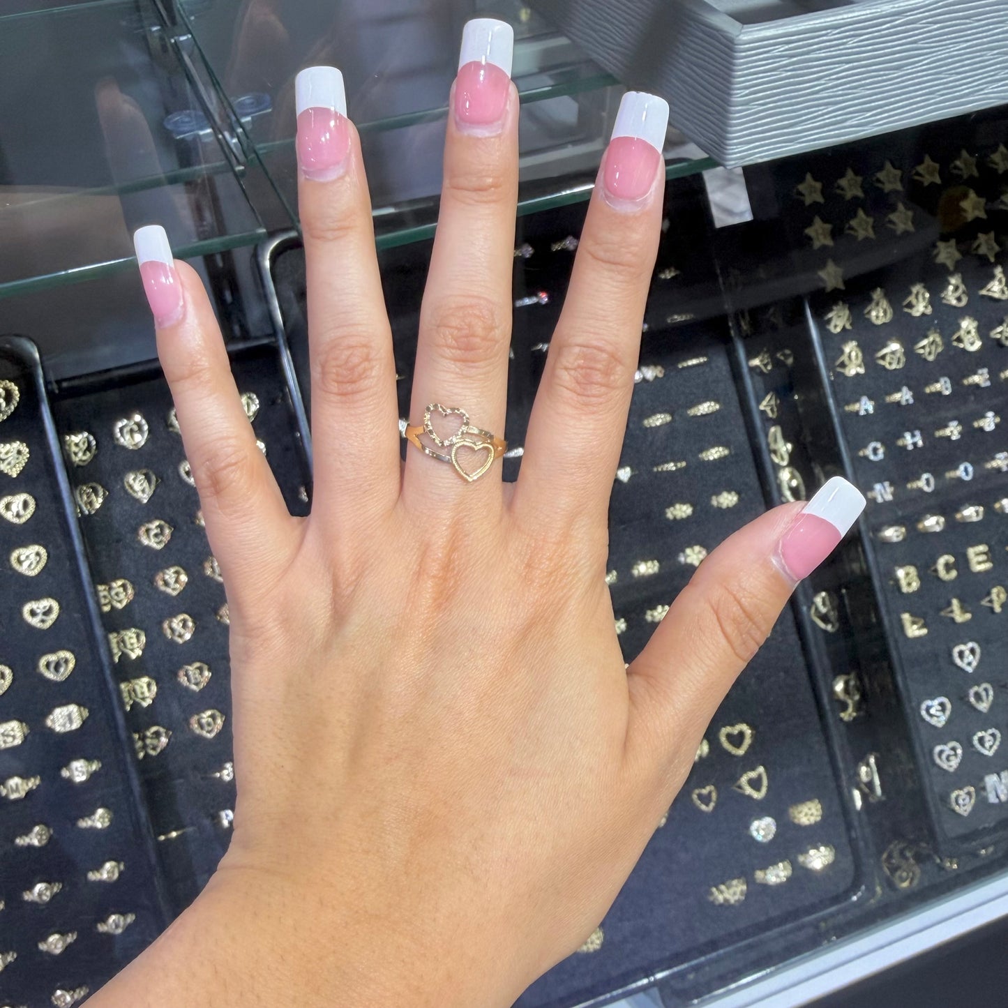 10k Gold Double the love Ring