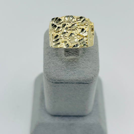 14K GOLD NUGGET RING (XL)
