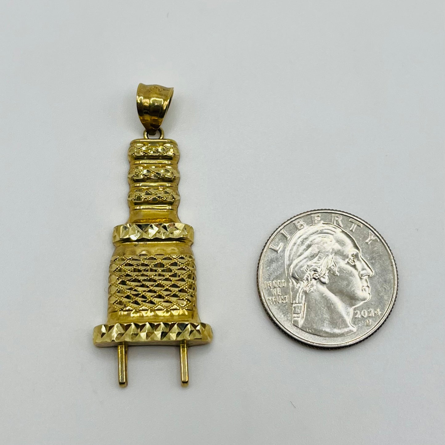 10k Gold Plug Charm