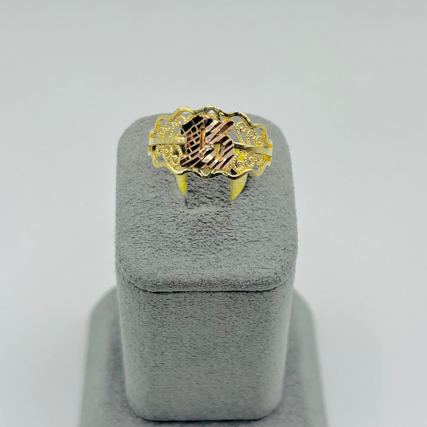 14k Gold Wrap Around Quince Ring
