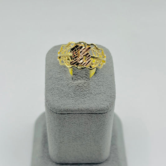 14k Gold Wrap Around Quince Ring