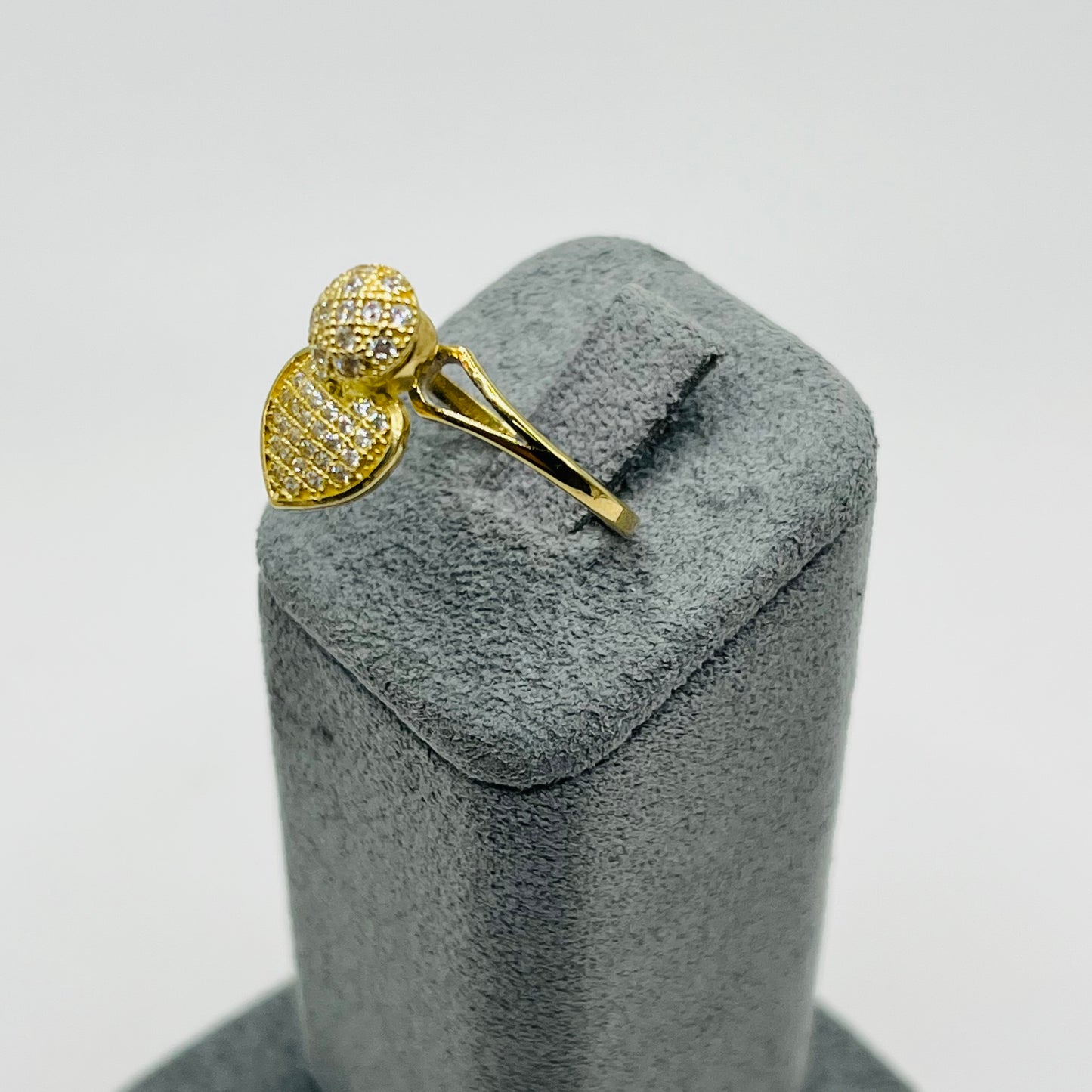 10K Gold Spinning Heart Ring