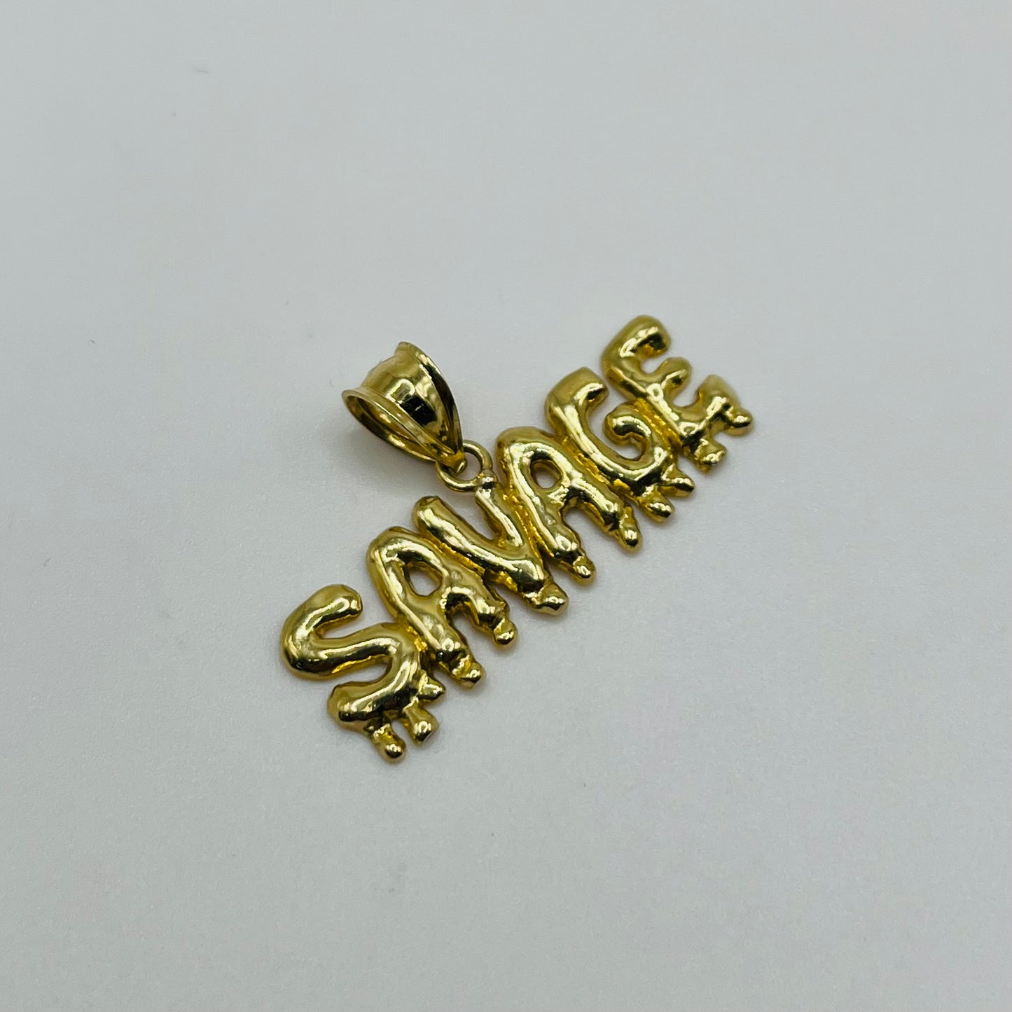 10k Gold Savage Dripping Charm