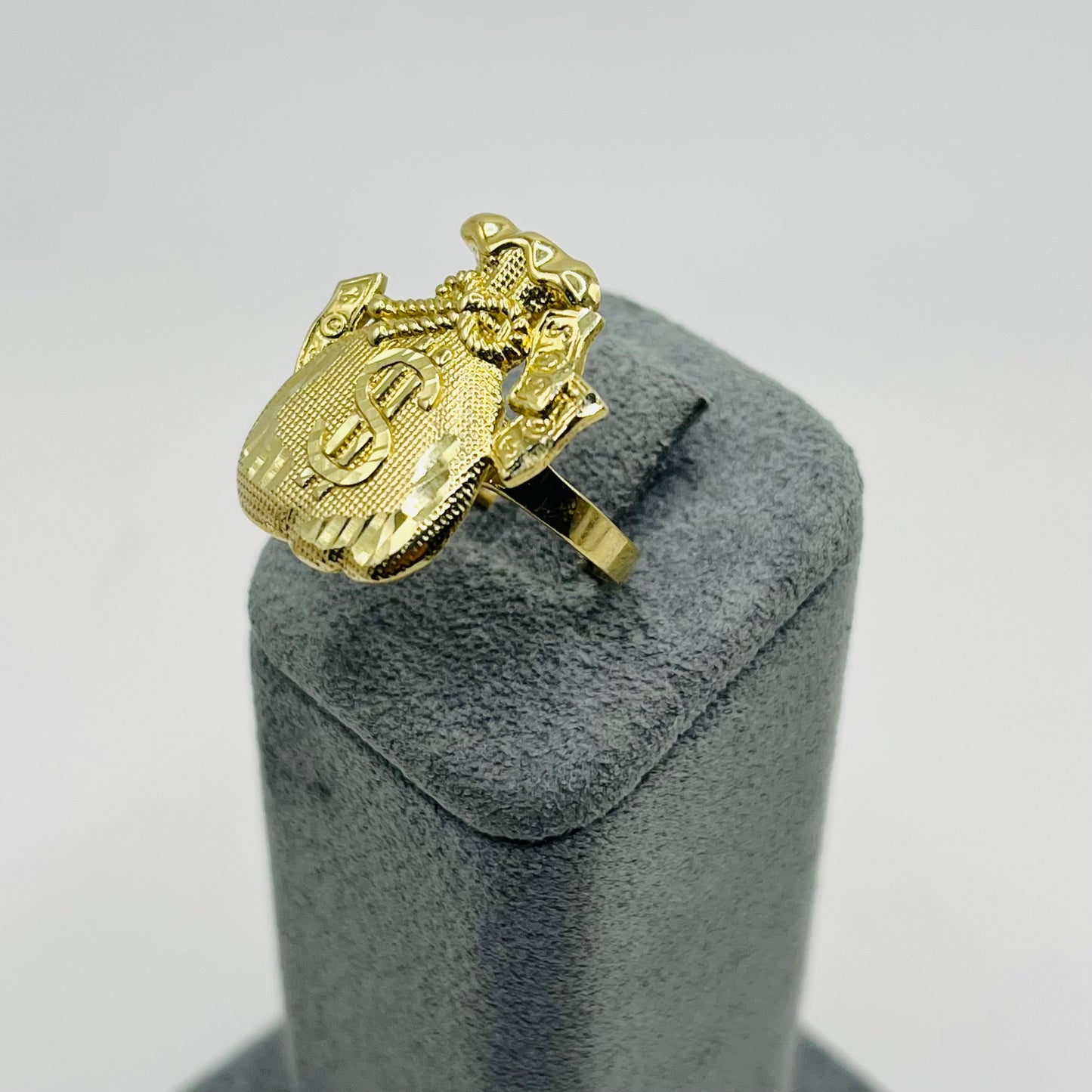 10K Gold Moneybag 2 Ring