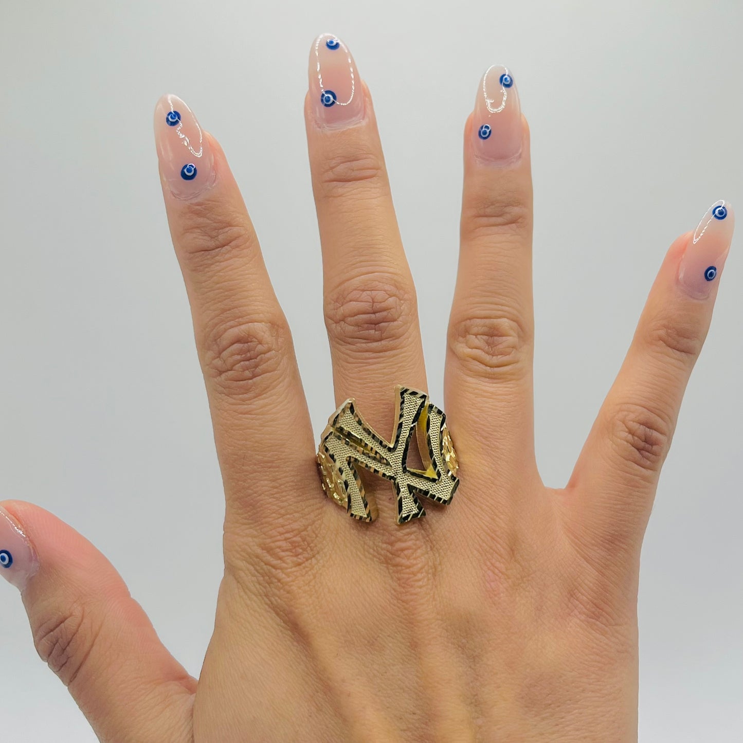 10K Gold Yankee Ring (Large)