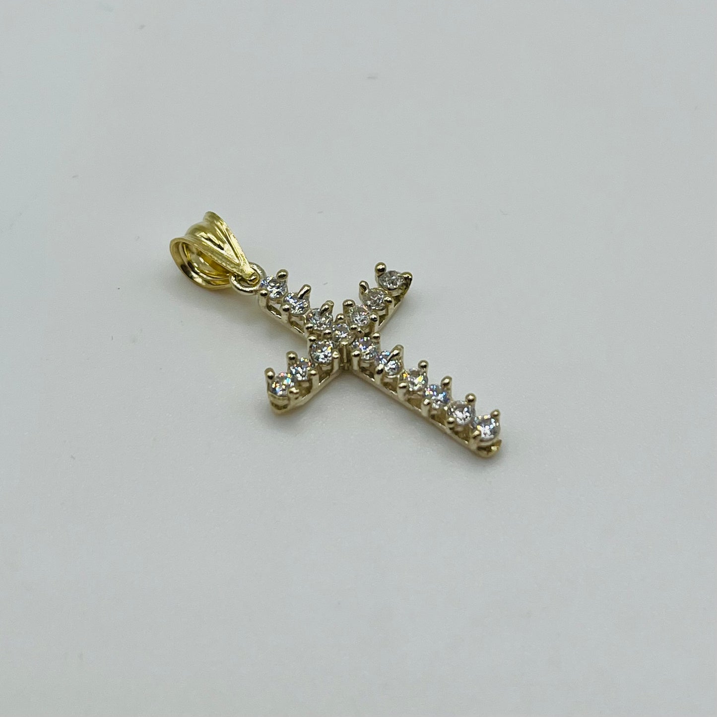 10k Gold In the Clouds Cz Cross