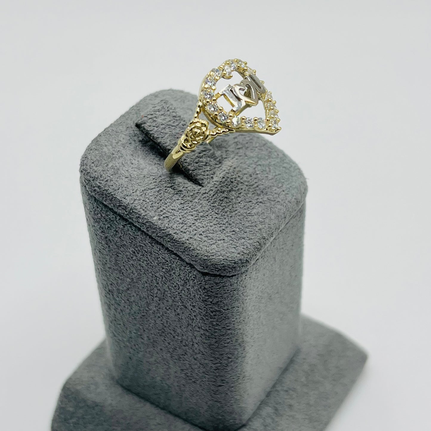 10k Gold I love you ring