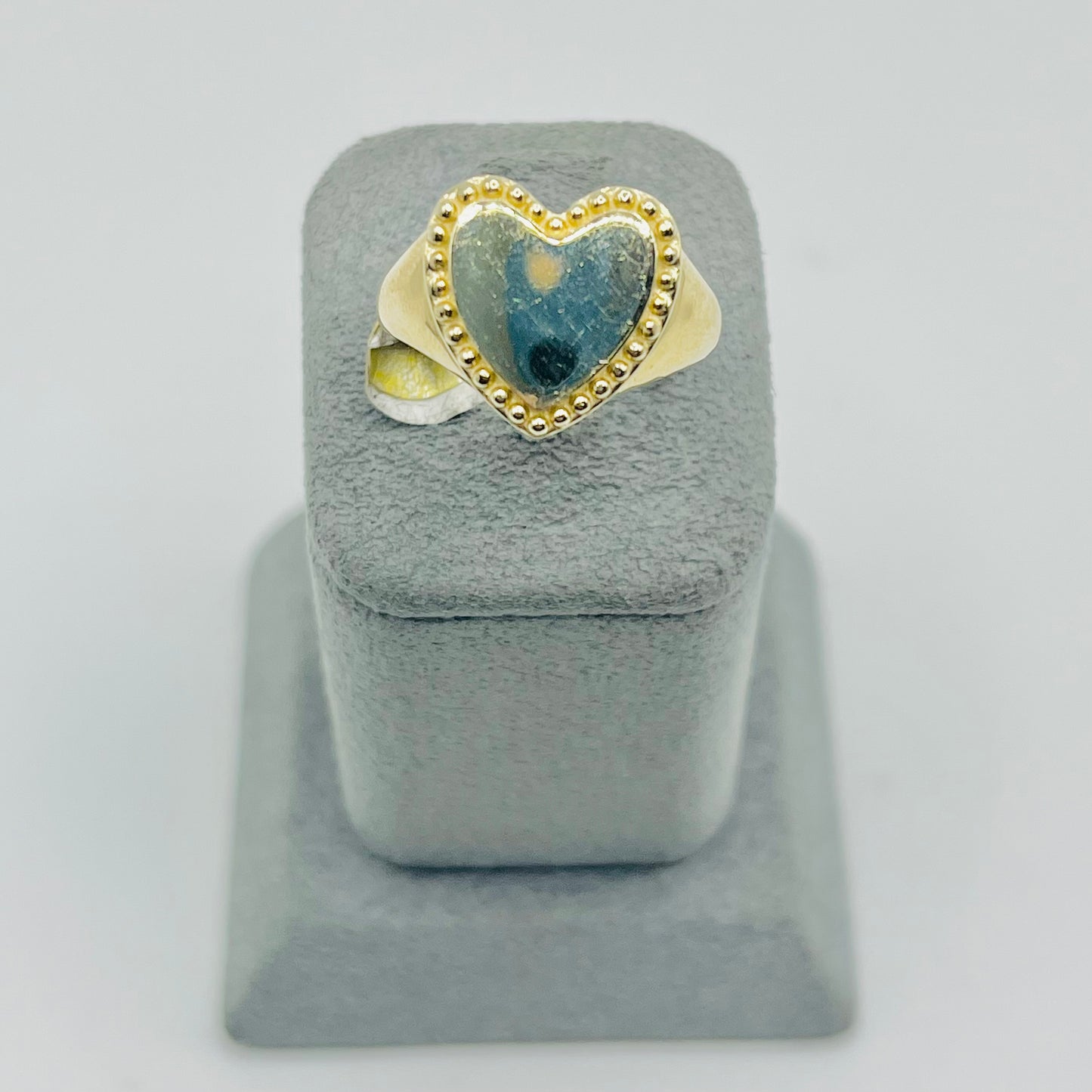 14k Gold Shine Heart Ring