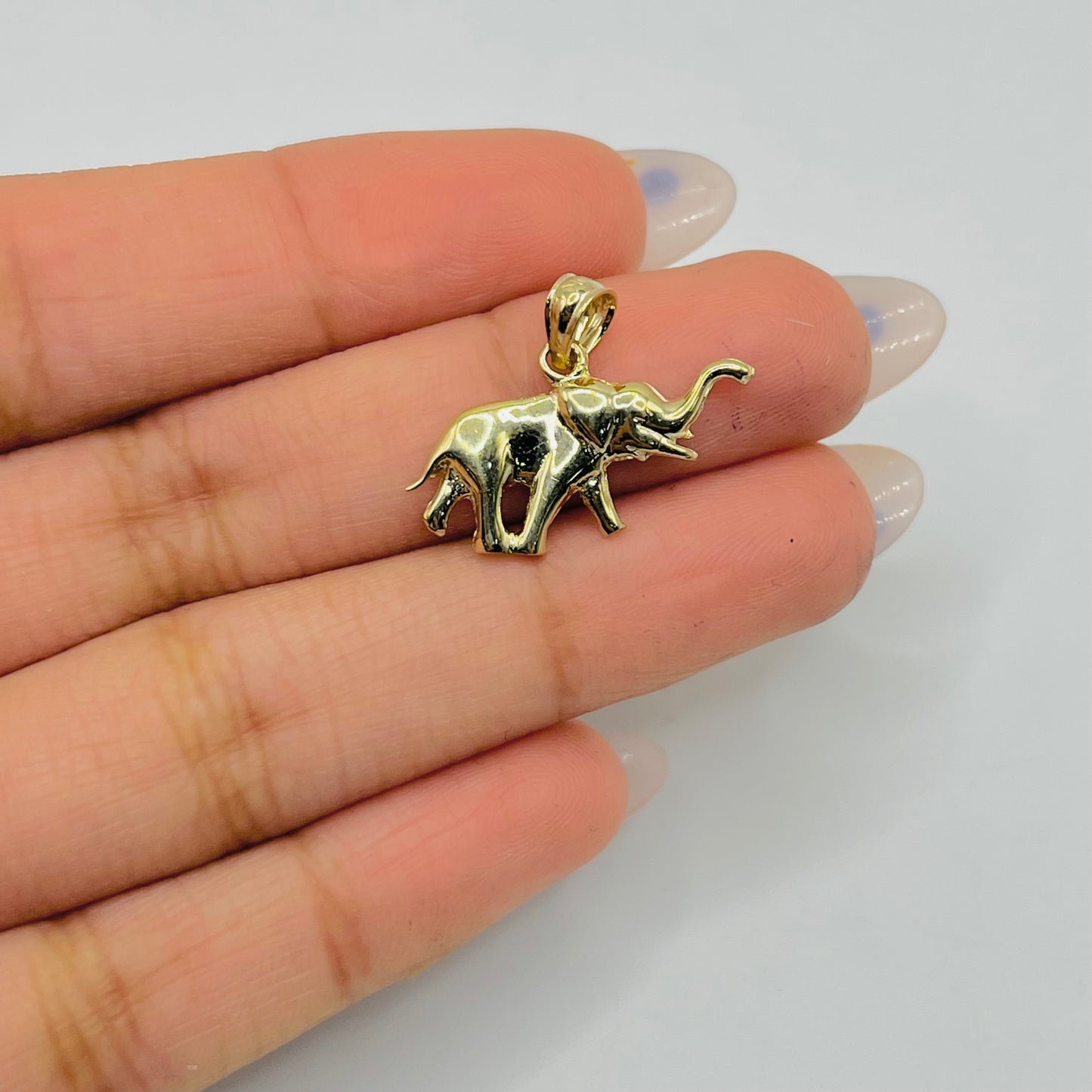 10k Gold Mini Elephant Charm
