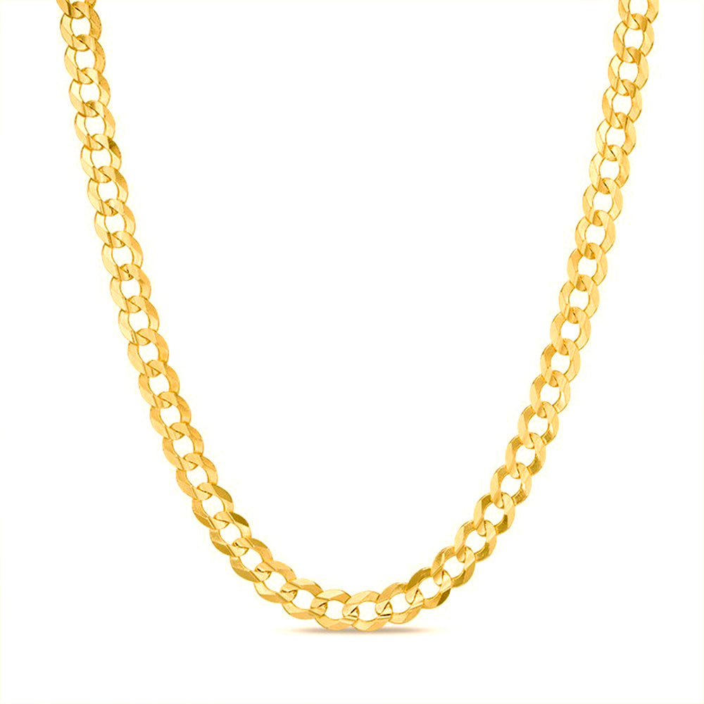 10K GOLD 3.5MM SOLID CUBAN CHAIN
