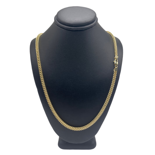 10K Gold 3.2mm Hollow Franco Chain