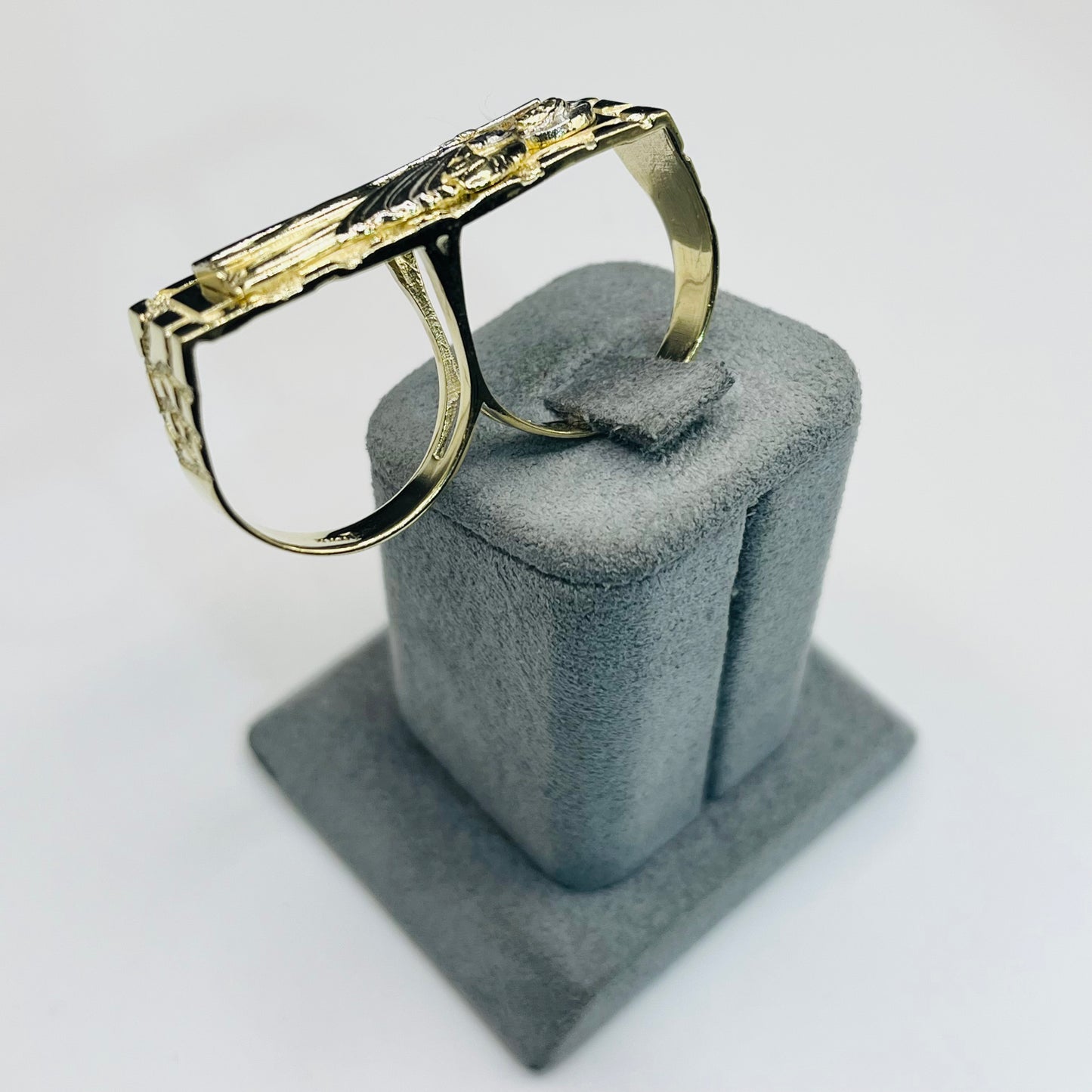 10k San Judas Two finger Ring