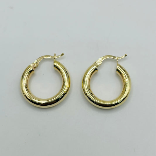 14 karat Classic Gold Mini Hoops (15mm)