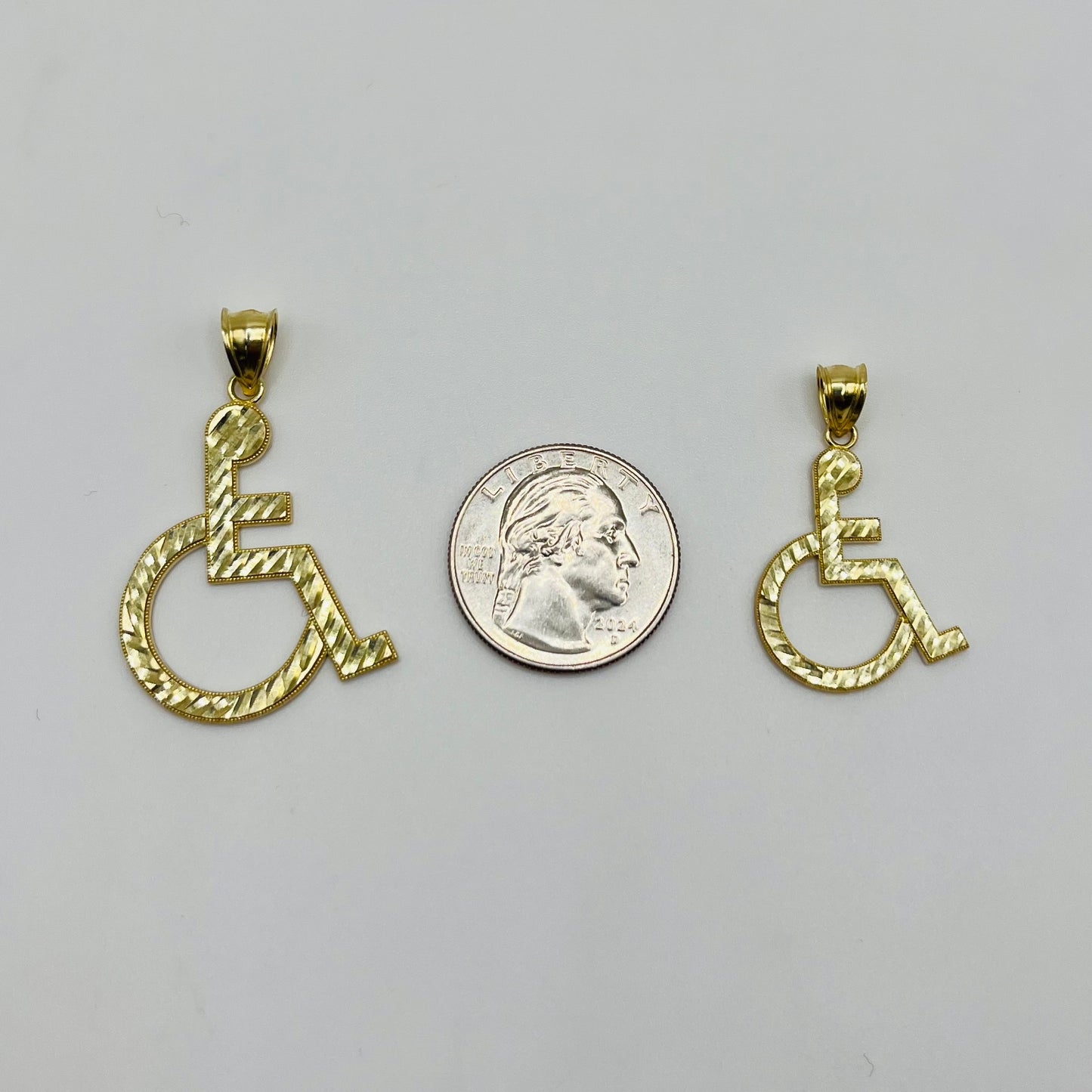 10k Gold Handicap Charm (Medium)