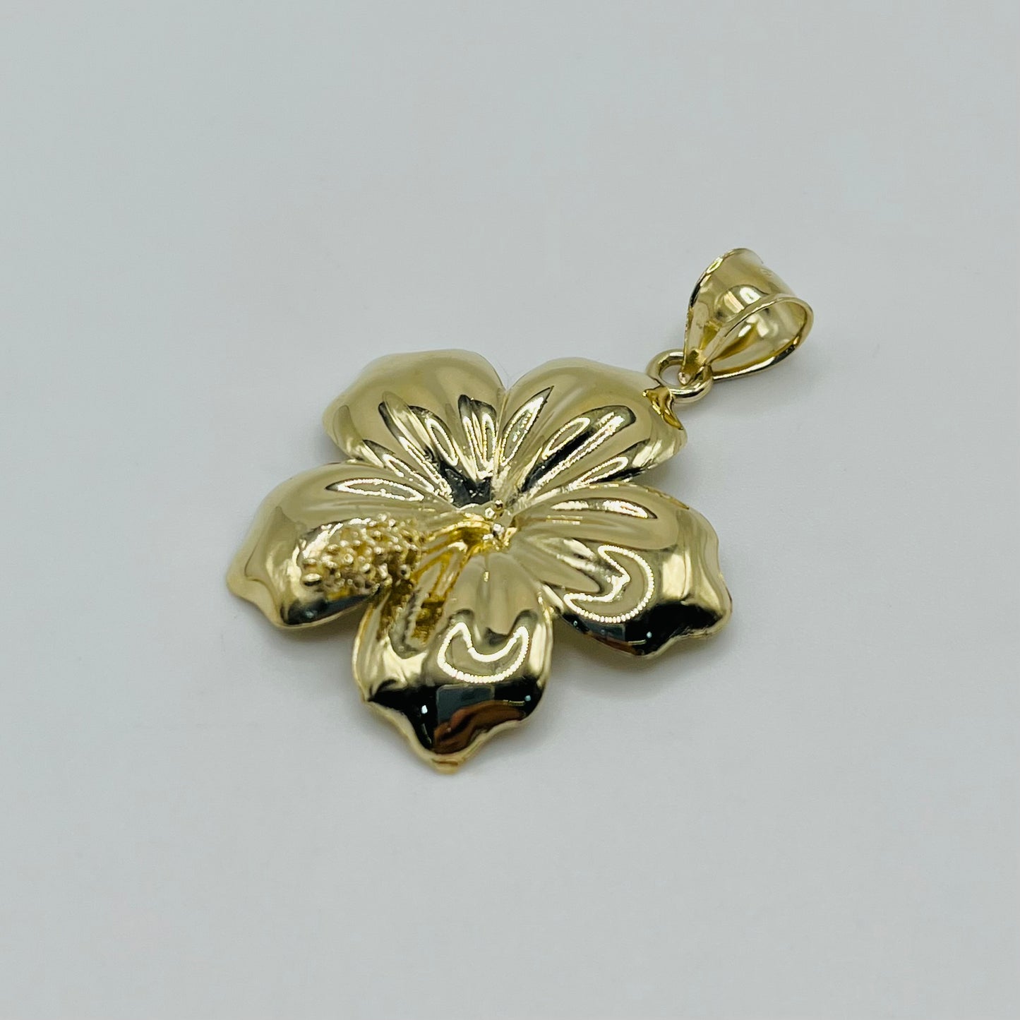 10k Gold Hibiscus Charm (Large)
