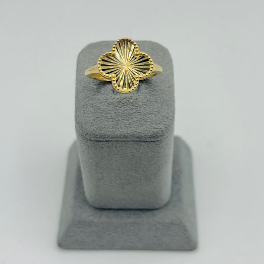 14K Gold Fancy Clover Ring