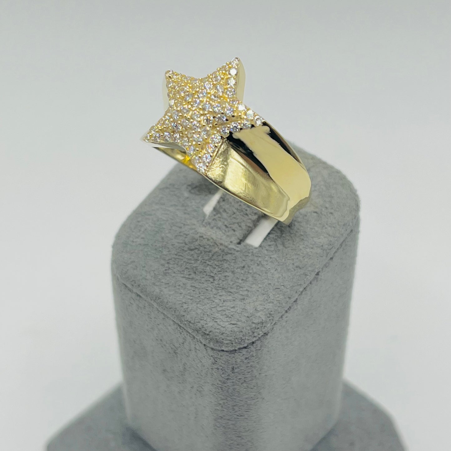10k Gold Cz Star Ring