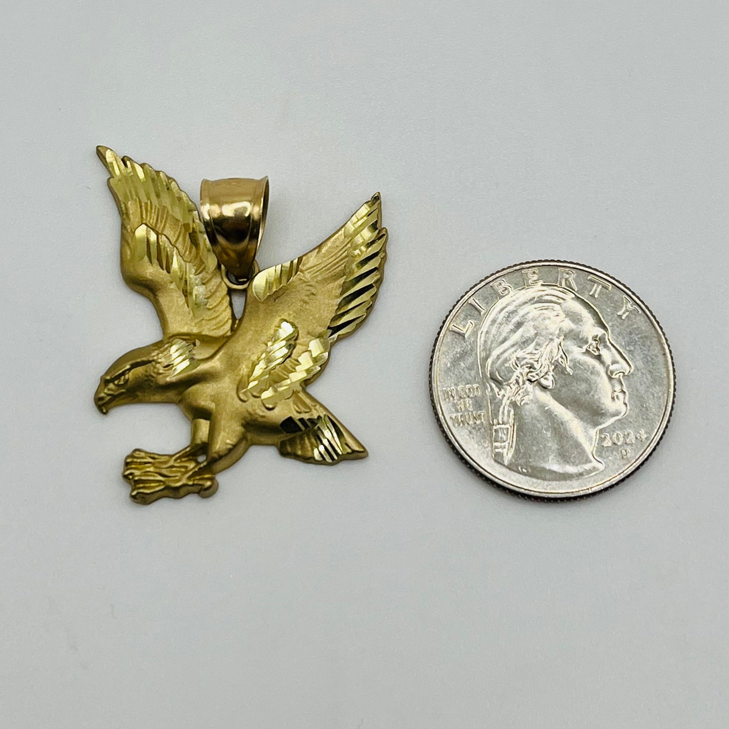 10k Gold Eagle Charm