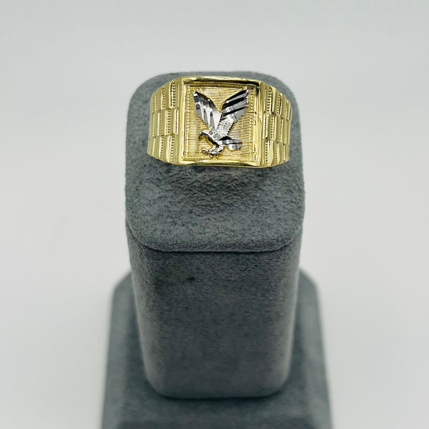 10k Gold Two-Tone Eagle Ring
