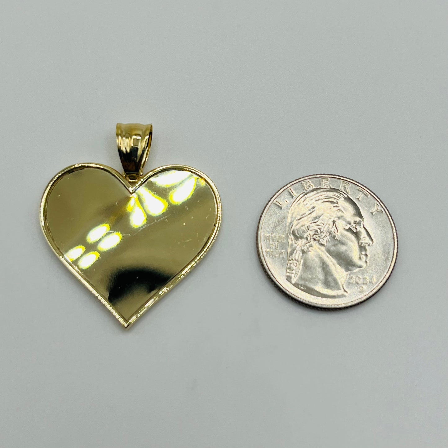 14k Gold High Polish Picture Pendant