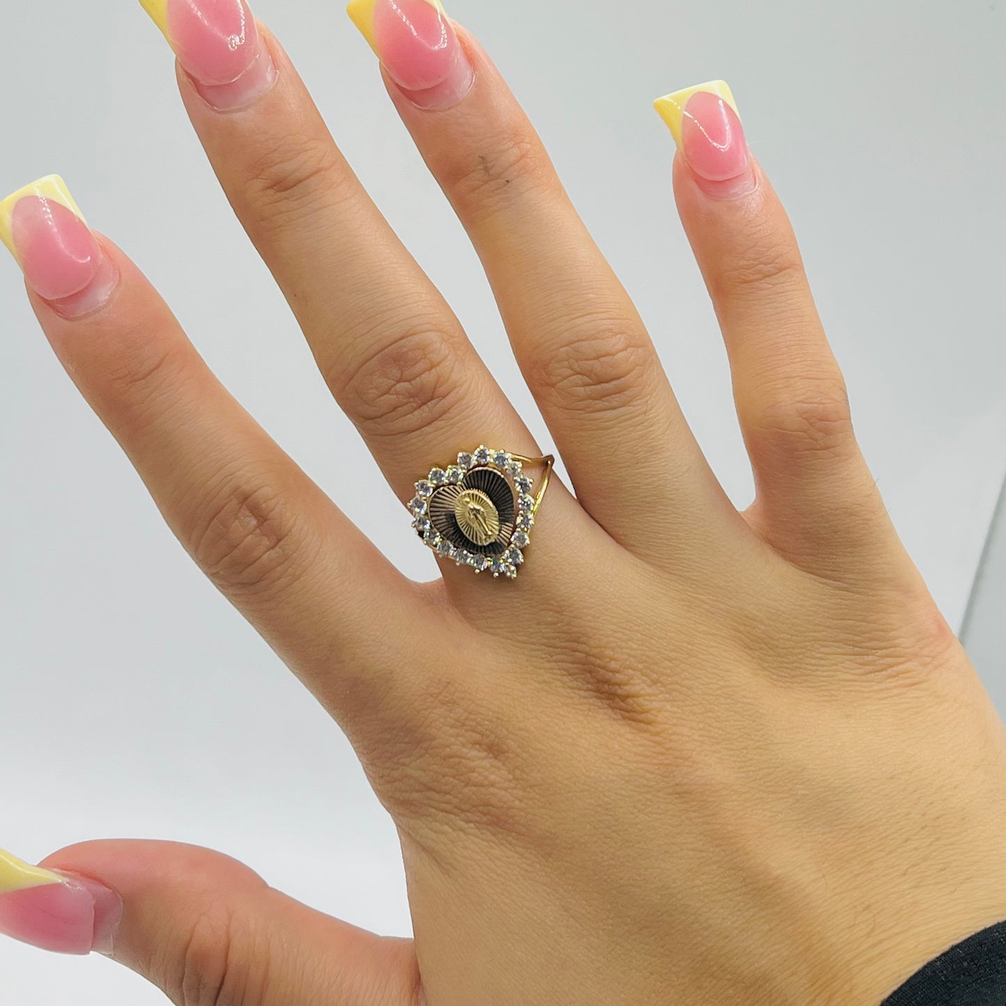 14k Gold “La Luz” Virgin Mary Ring