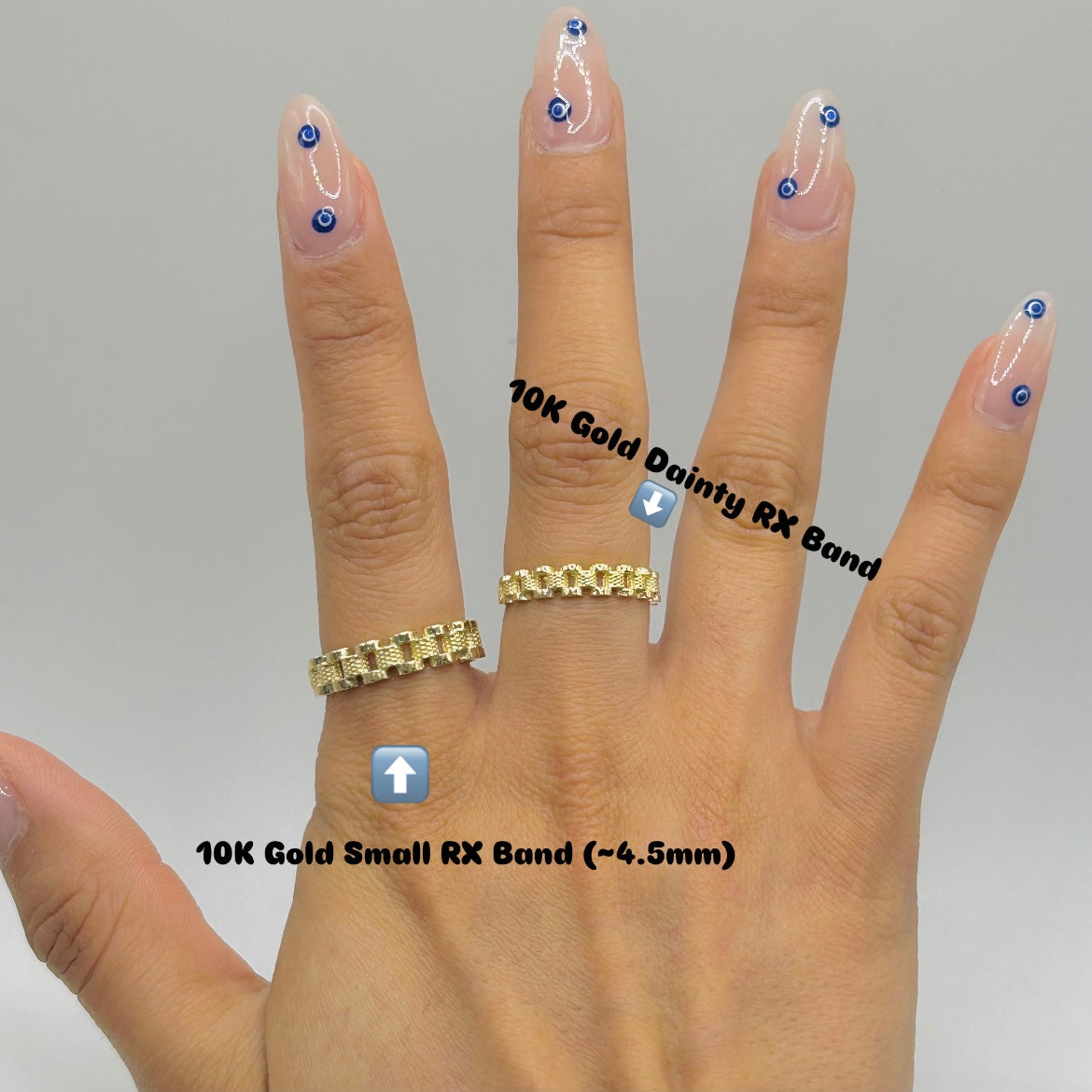 10K Gold Small RX Band (~4.5mm)