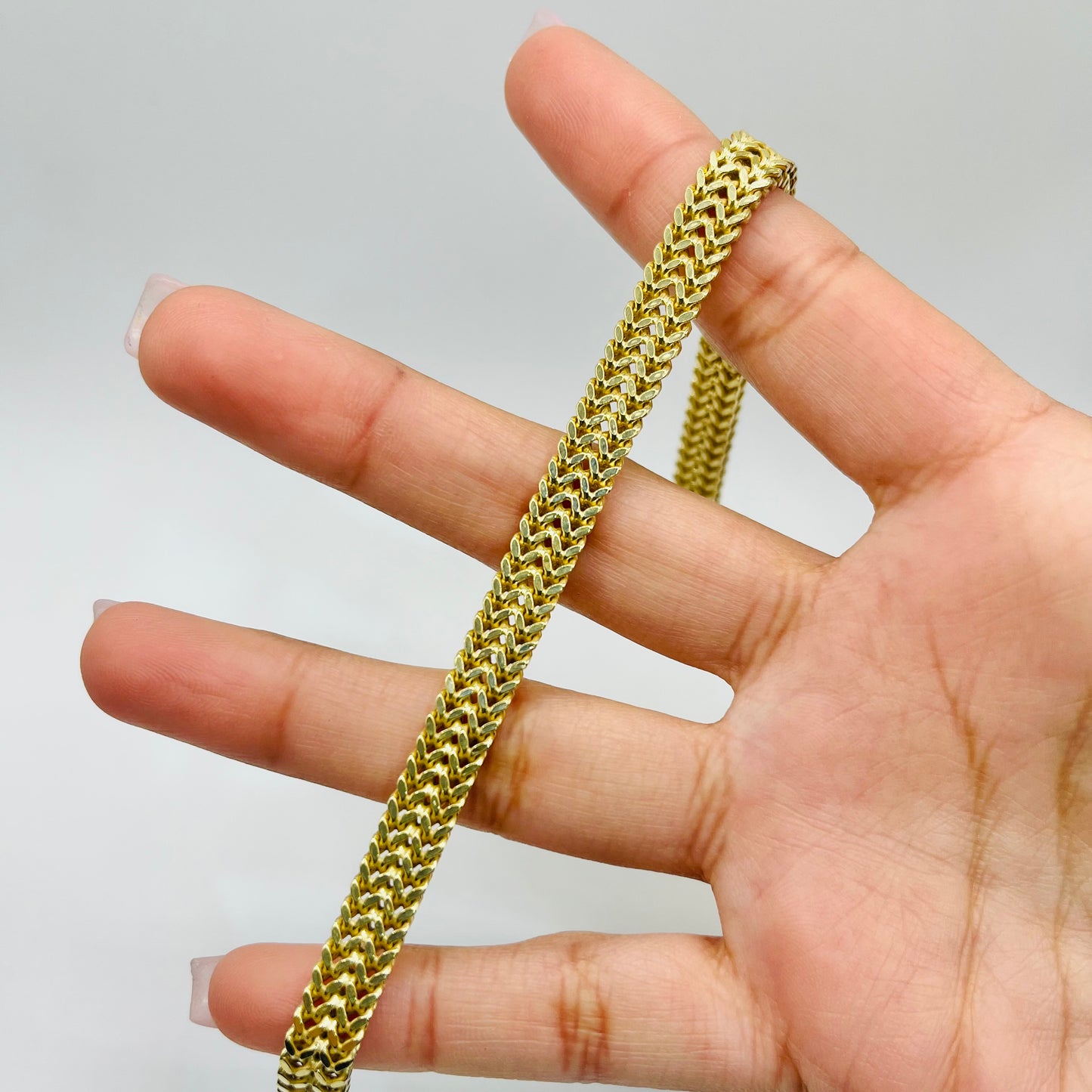 10K Gold 6.5mm Double Franco Bracelet