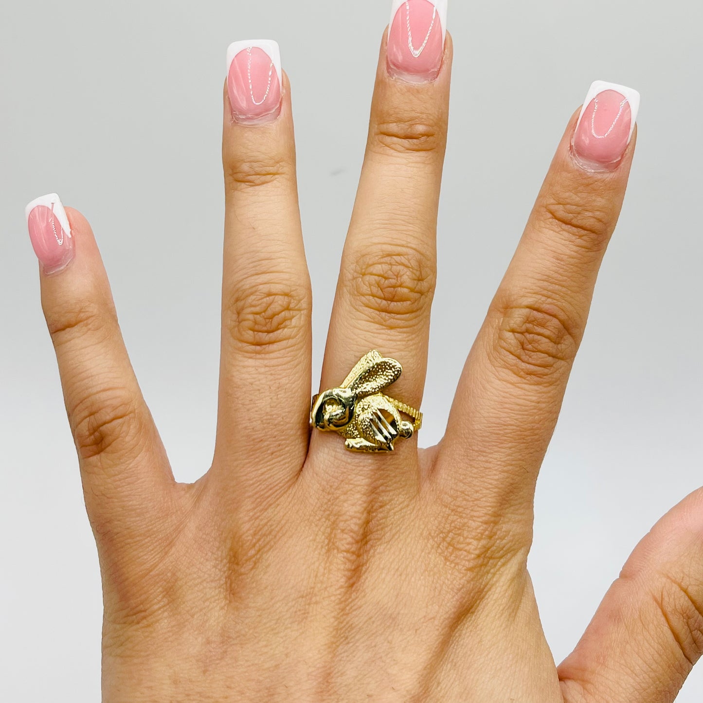 10K Gold Bunny Rabbit Ring