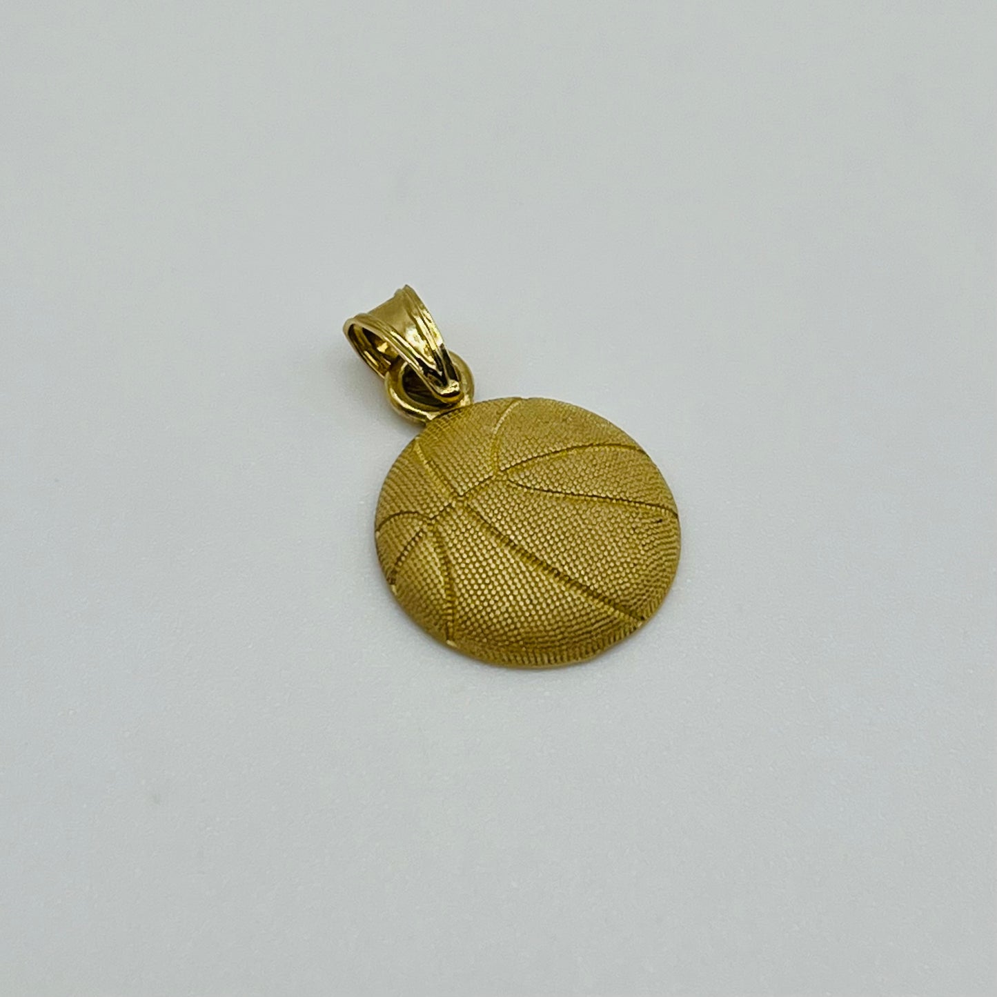 10k Gold Matte Basketball Charm