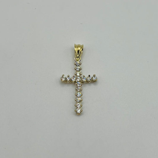 10k Gold In the Clouds Cz Cross