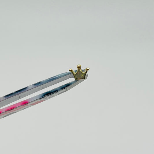 14k Gold Crown Nose Ring