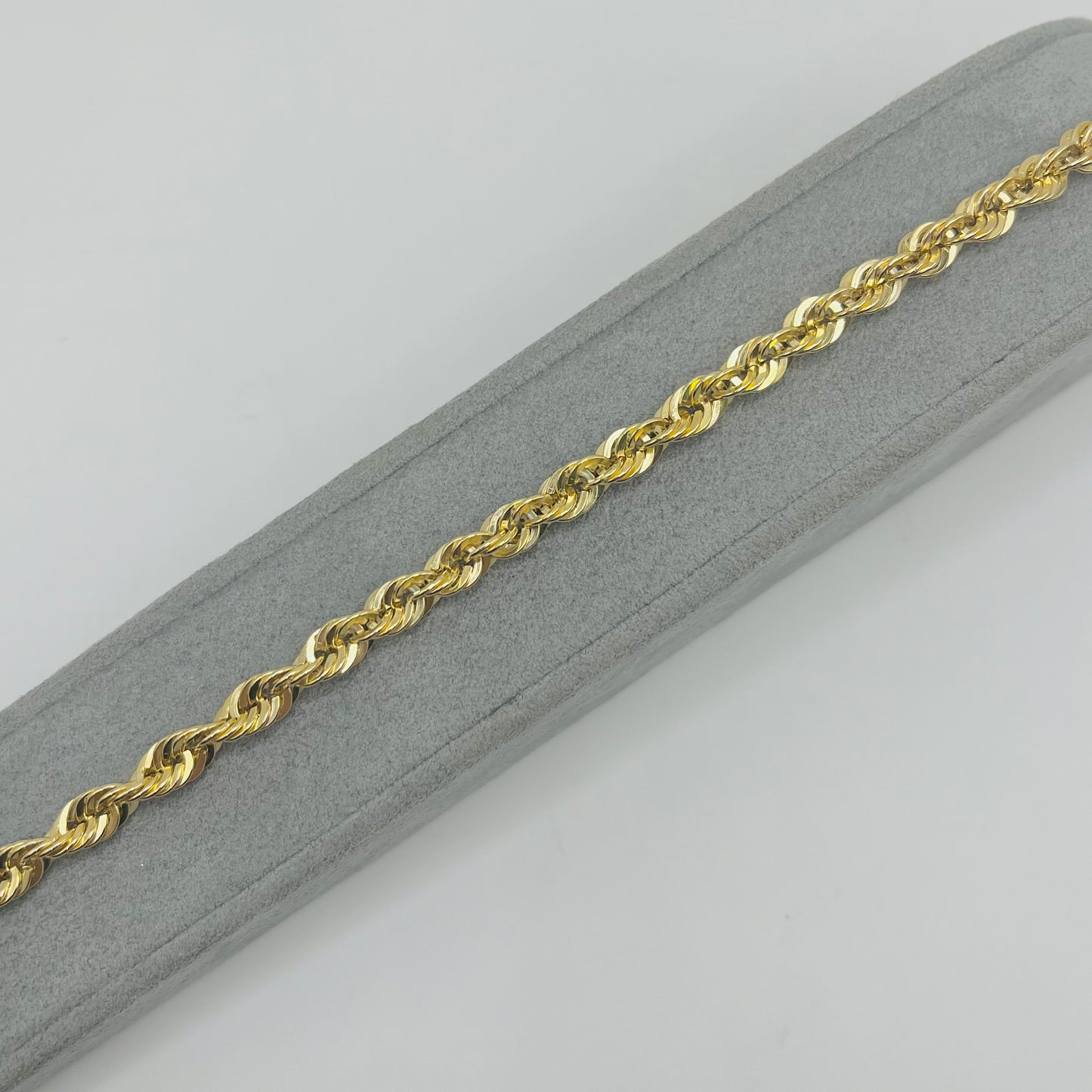 10K Gold 3.3mm Hollow Rope Bracelet
