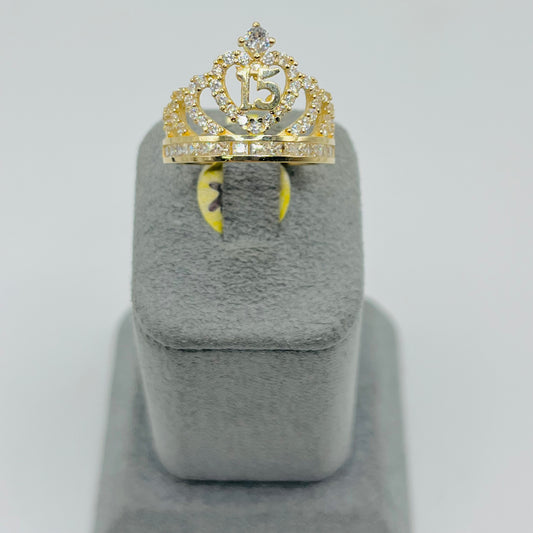 14K Gold La Princesa Quince Ring