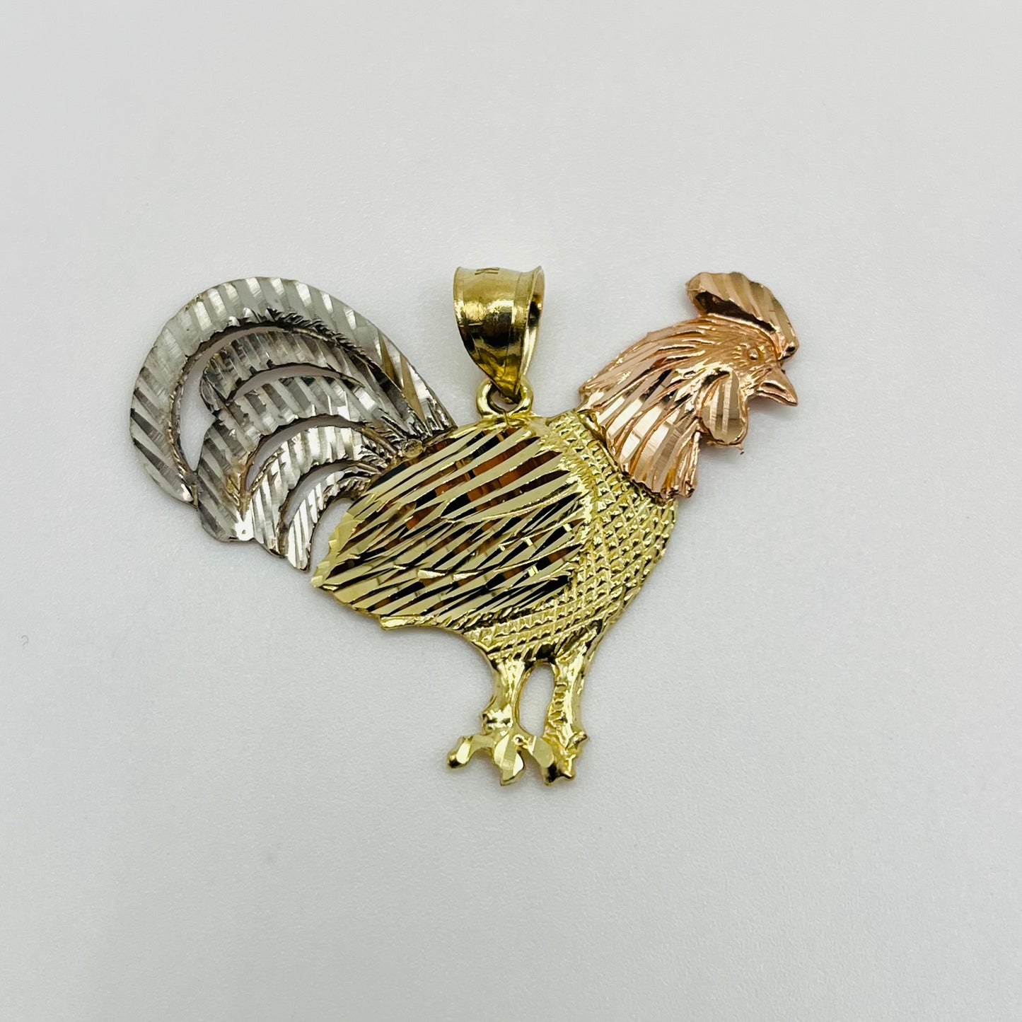 10k Gold Shiny Rooster Charm