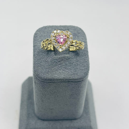 10k Gold Forever Yours Cuban Ring