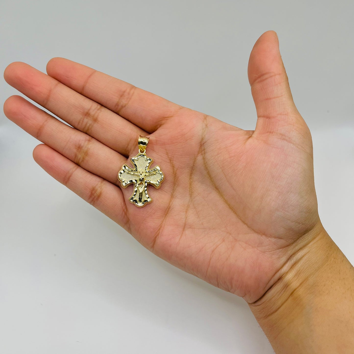 10k Gold Calvary Cross Charm Small