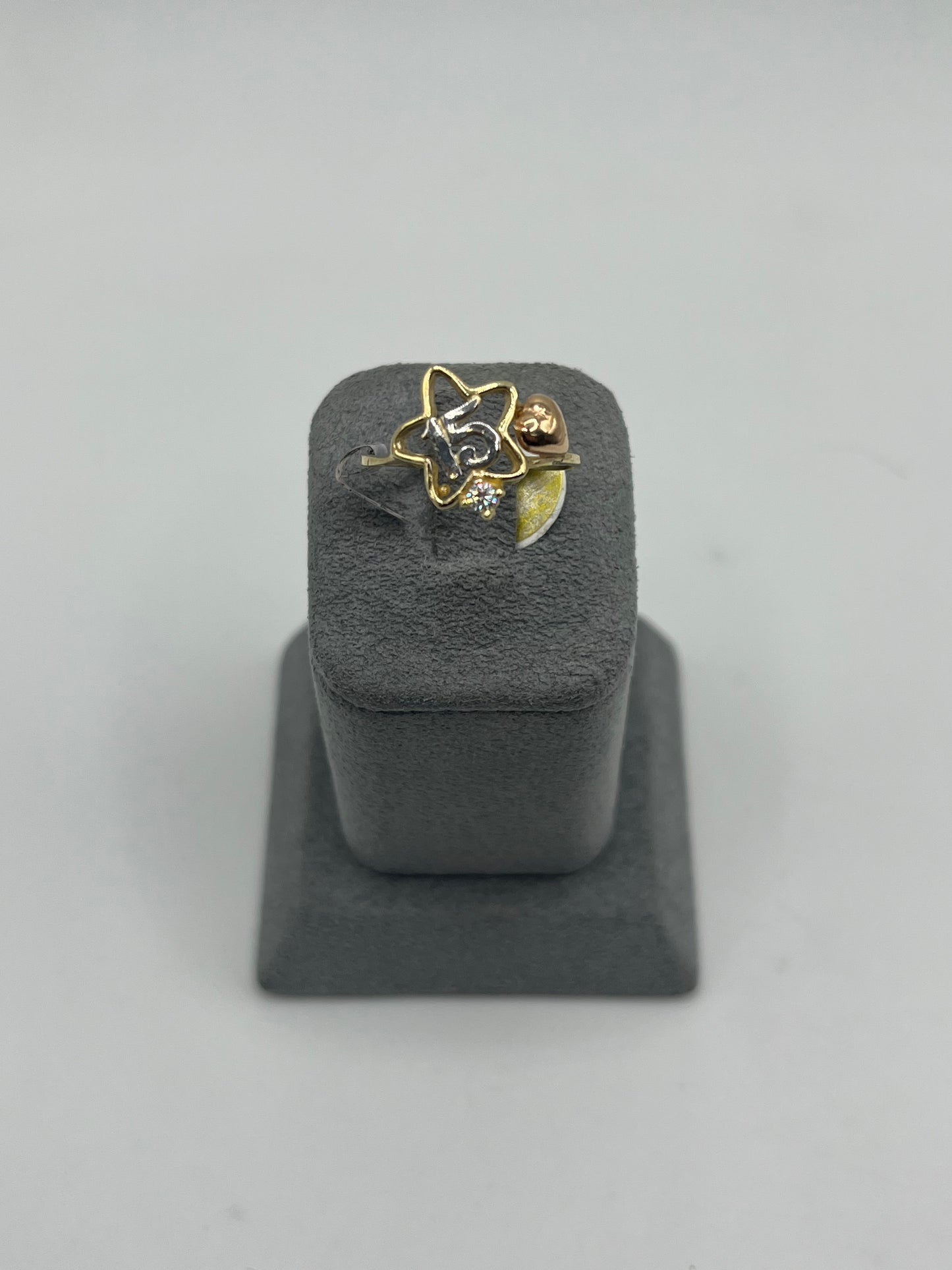 14k Stars Aligned Quince Ring