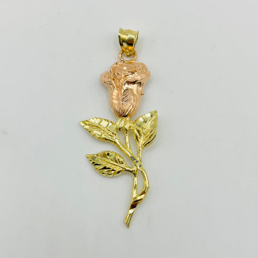 10k Gold Rose Charm