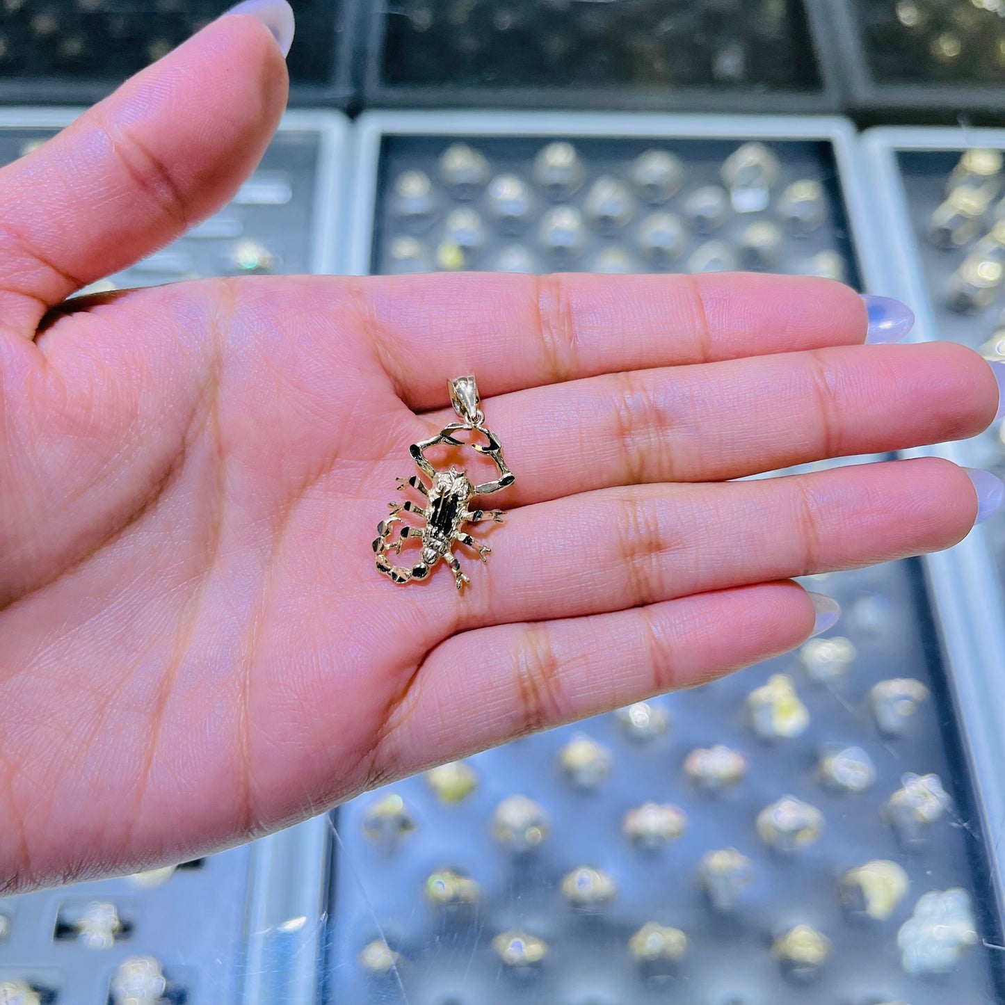 10K Gold Scorpion Charm (M)