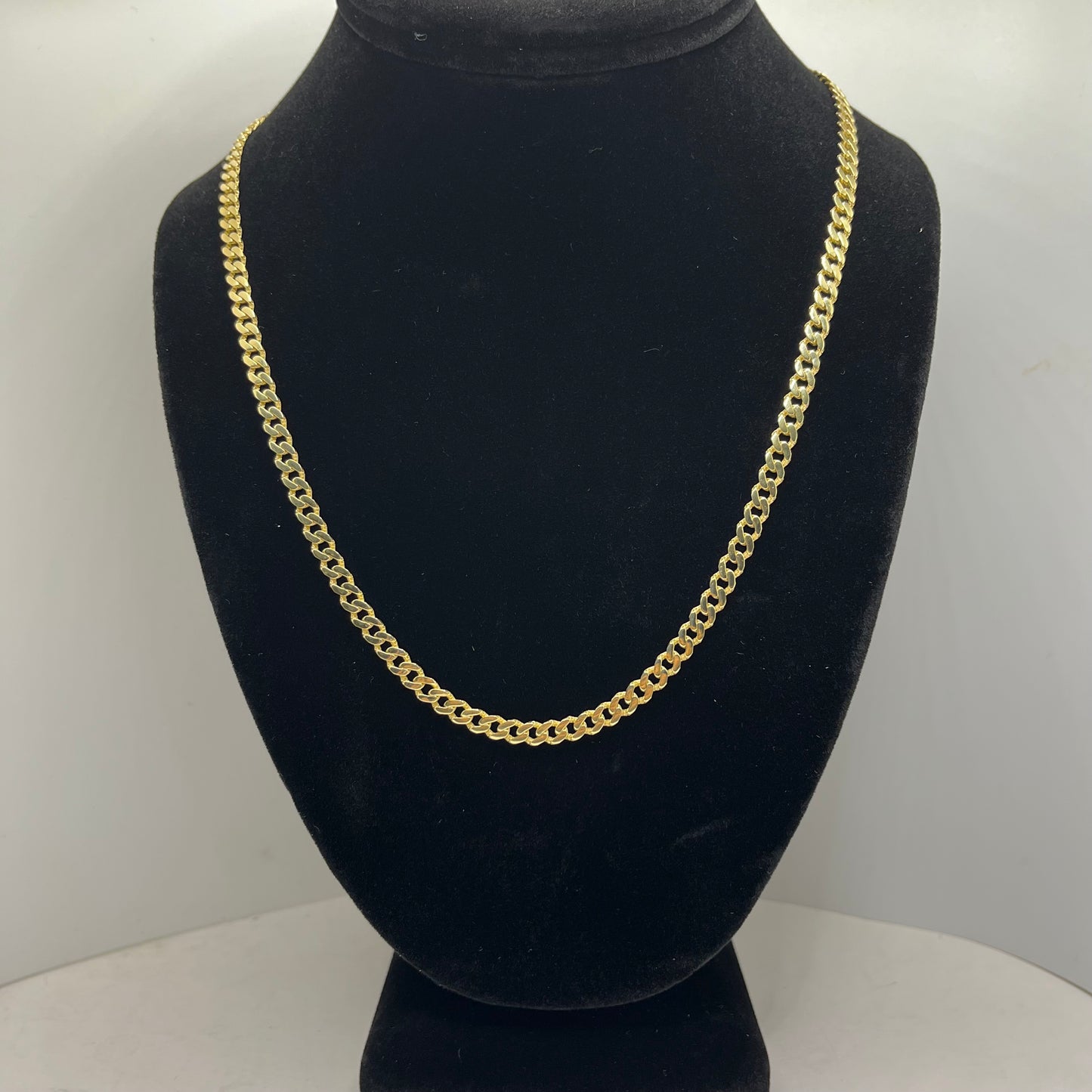 10k Gold 4.5mm Monaco Chain