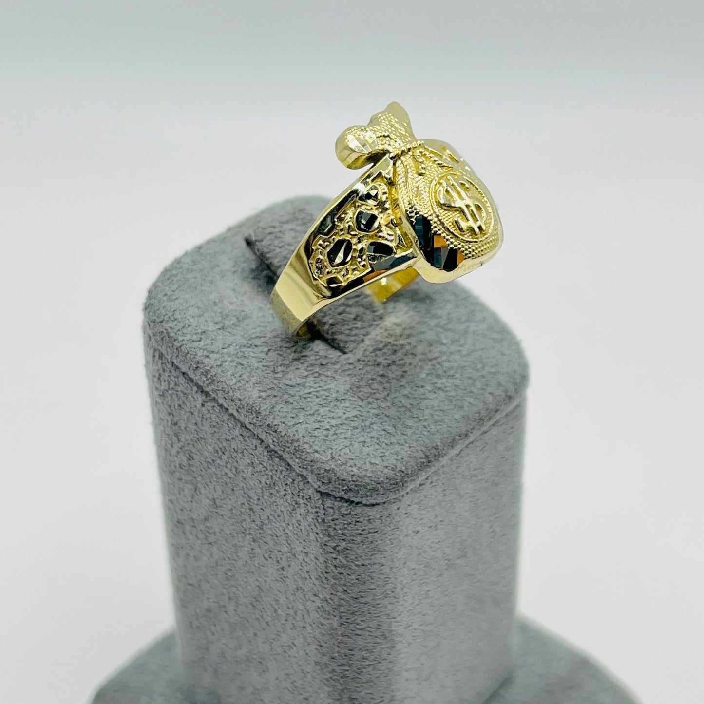 10k Gold Rx Money Bag Ring