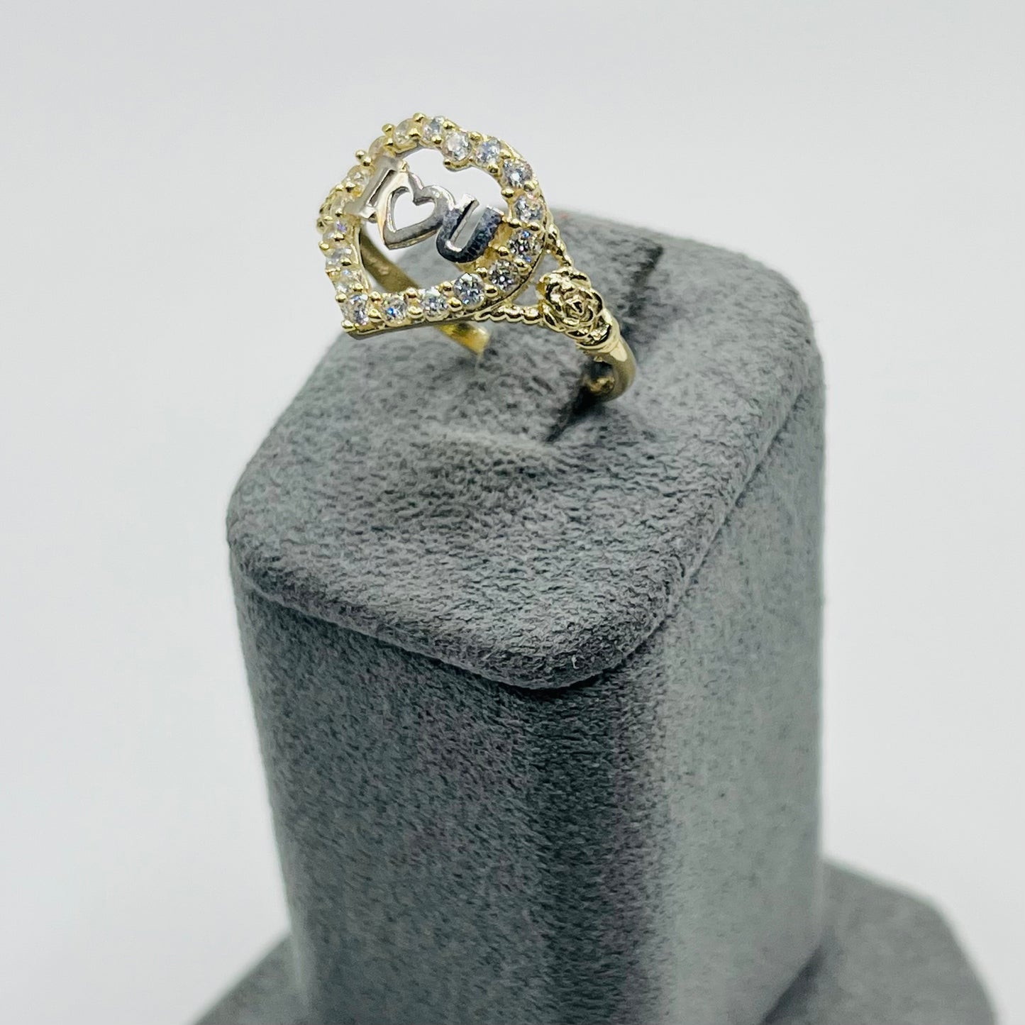 10k Gold I love you ring