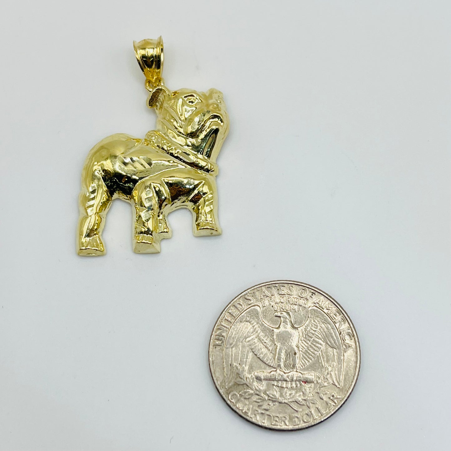 10K Gold Bulldog Charm