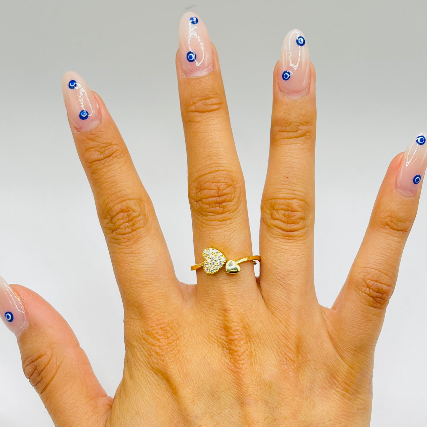 14k In Love Heart CZ Ring