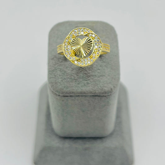 10k Gold Unity Cz Heart Ring