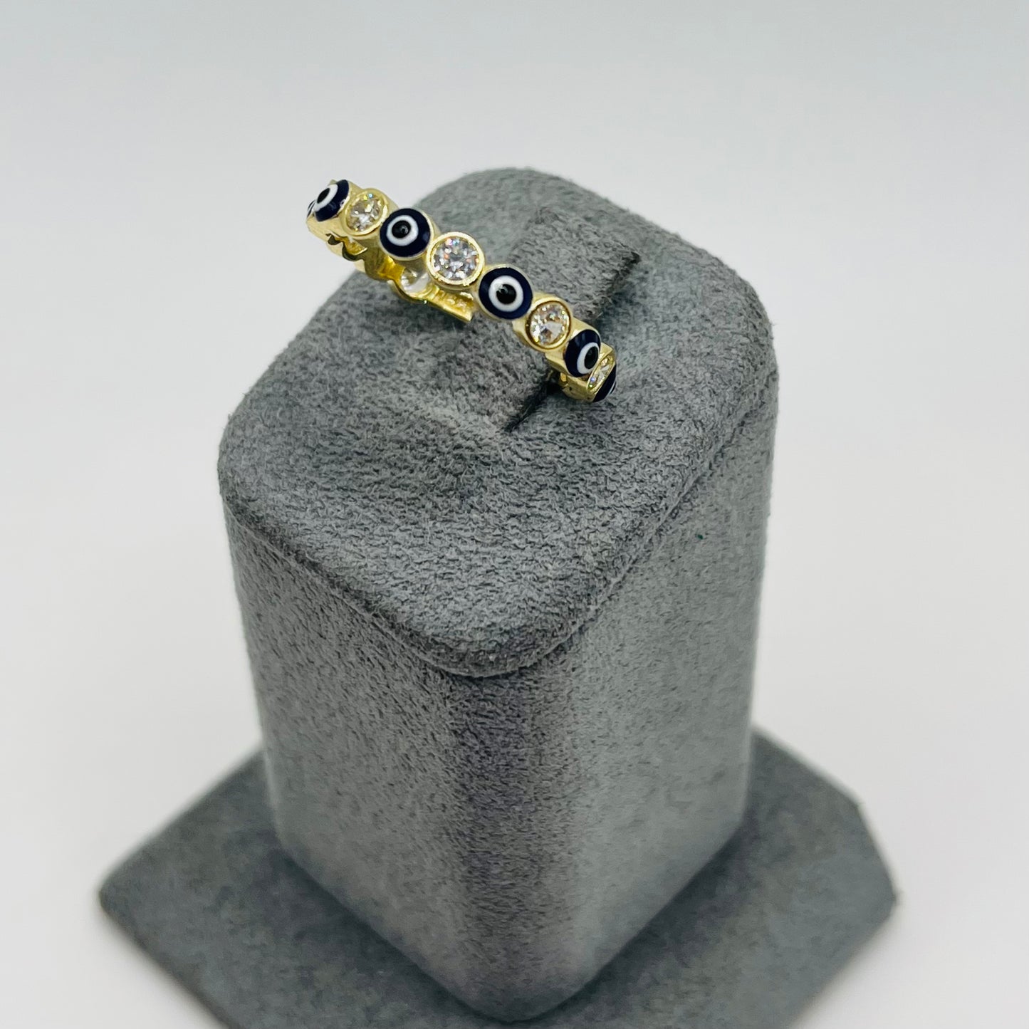 14k Evil Eye Band Ring