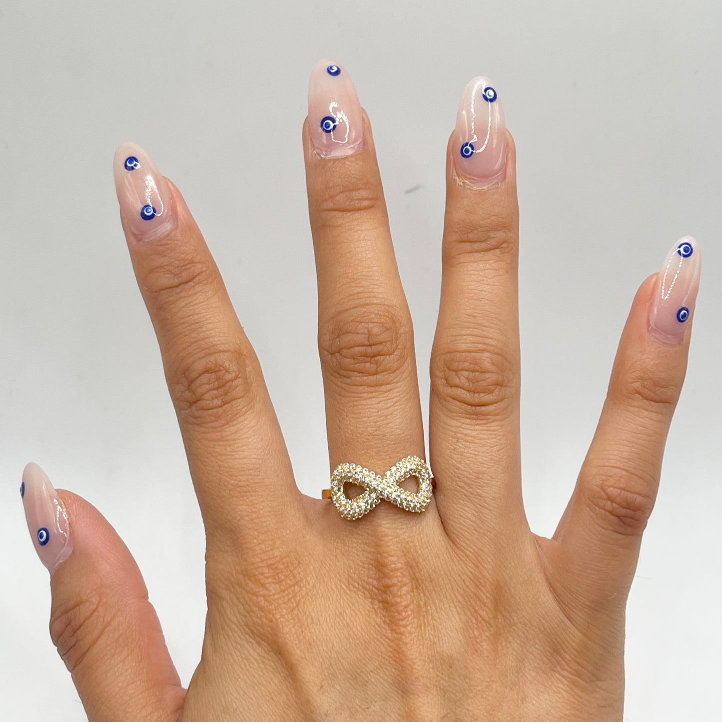 14K Cz Infinity Ring