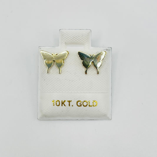 10K Gold Butterfly Earrings