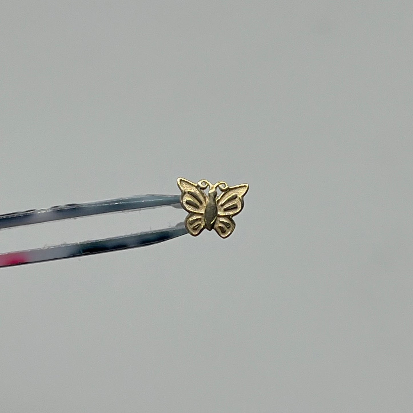 14K Gold Butterfly Nose Ring